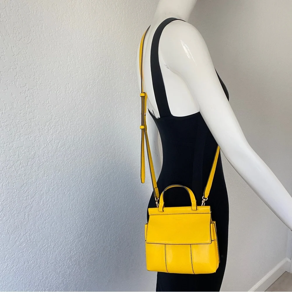 Tory Burch yellow mini 2 way bag - Picture 8 of 8
